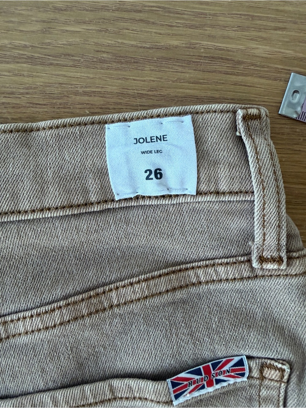 Hudson Jolene Wide Leg High Rise Jeans Brown Womens - Size 26 - Picture 9 of 11